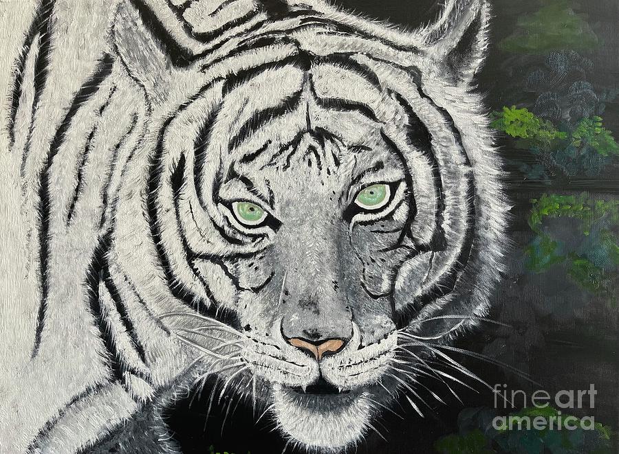 Eye of the Tiger Painting by Brindha Naveen