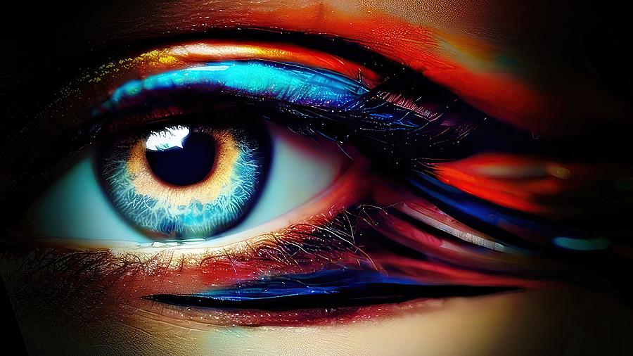 Eye Paint 2 Digital Art by David Manlove
