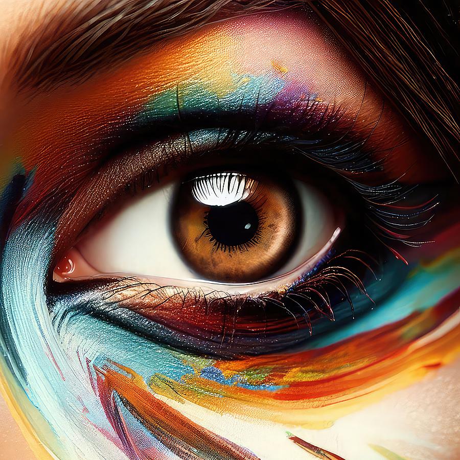 Eye Paint Digital Art by David Manlove Eye Paint Digital Art by David Manlove