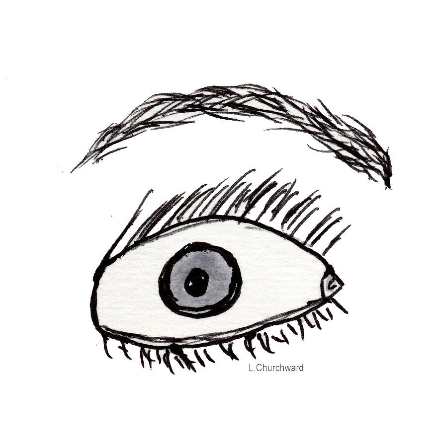 Eye See Drawing by Lois Churchward Pixels