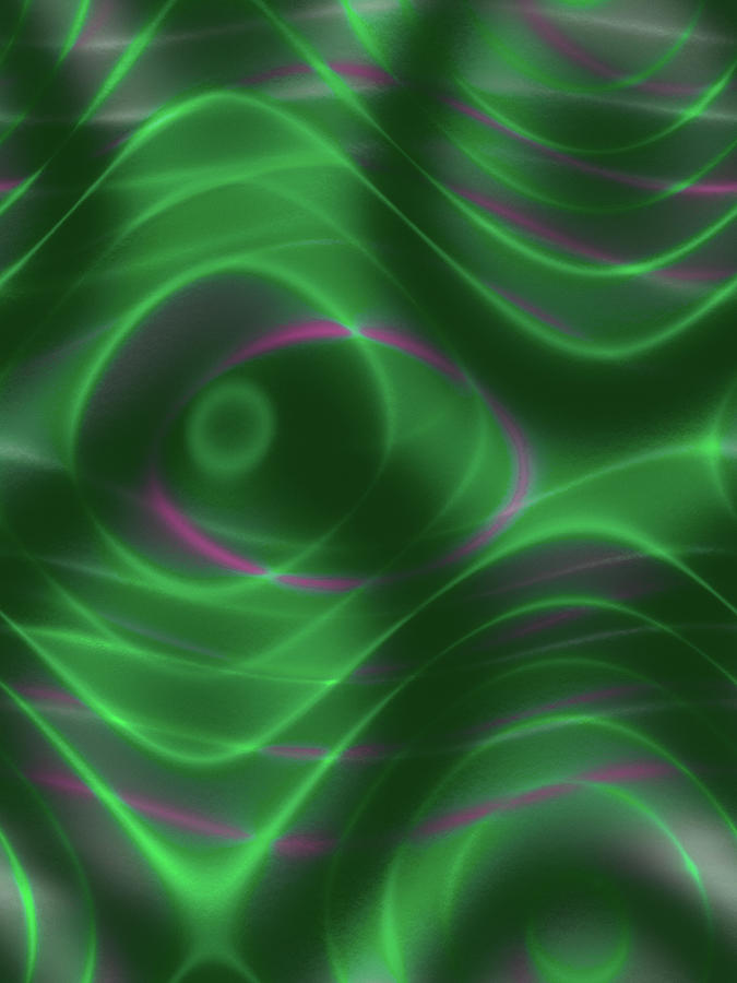 Eye Spy Abstract In Green Digital Art