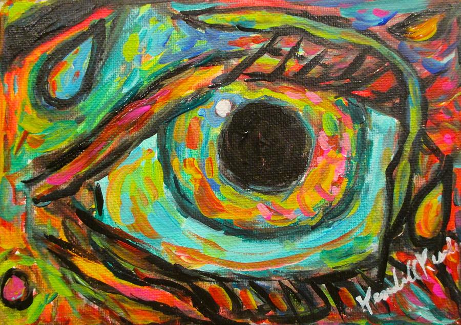 Eye Swirl Painting by Kendall Kessler