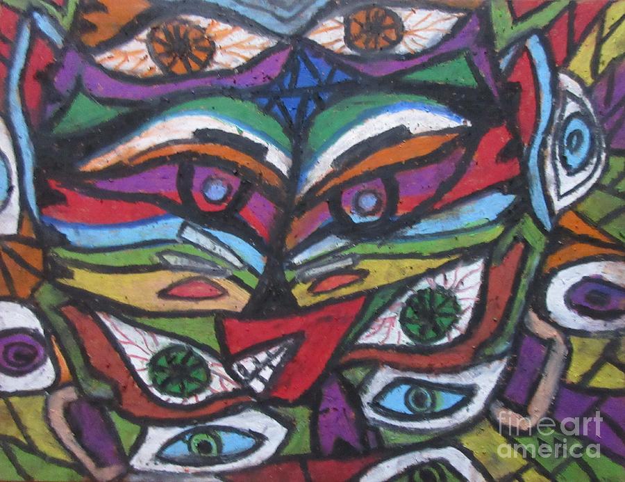 Eye Totem Pastel by Bradley Boug