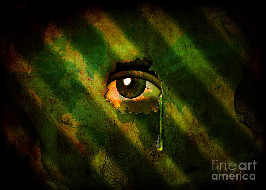 Eye With Tear Digital Art