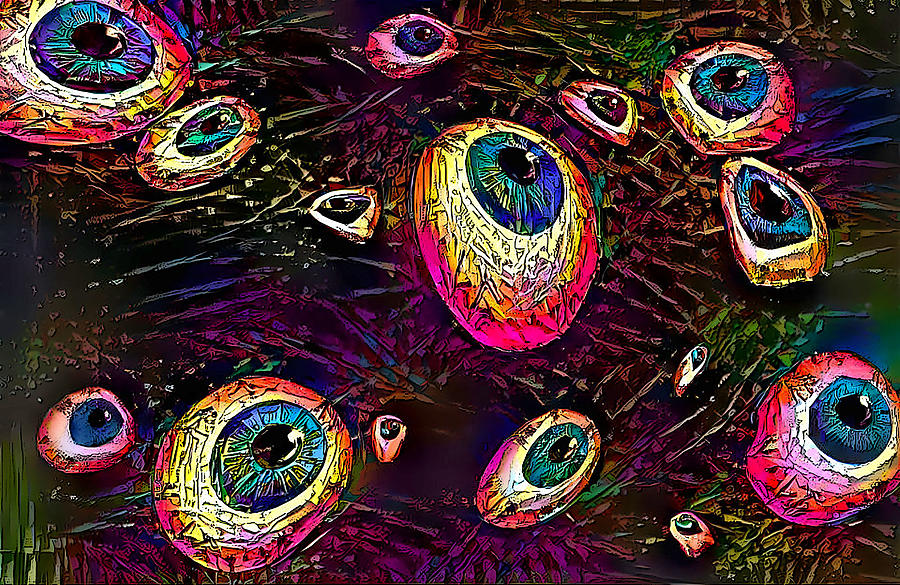 Eyeballs in Motion Digital Art by Debra Kewley