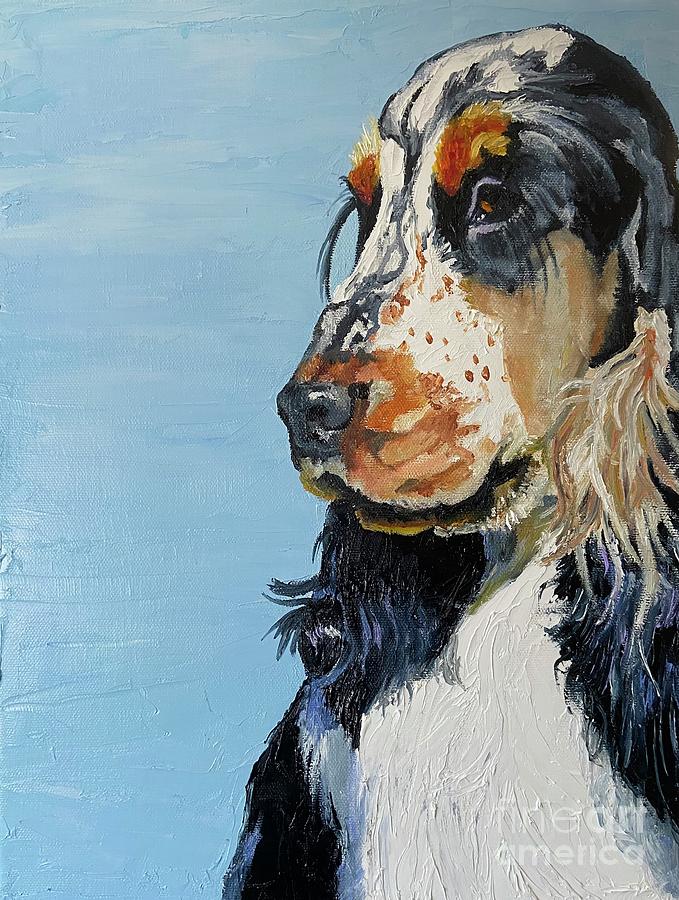 Dog Painting - Eyelashes  by Suzanne Leonard