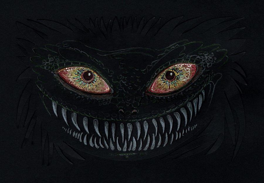 Eyes and Teeth  Drawing by Katherine Nutt