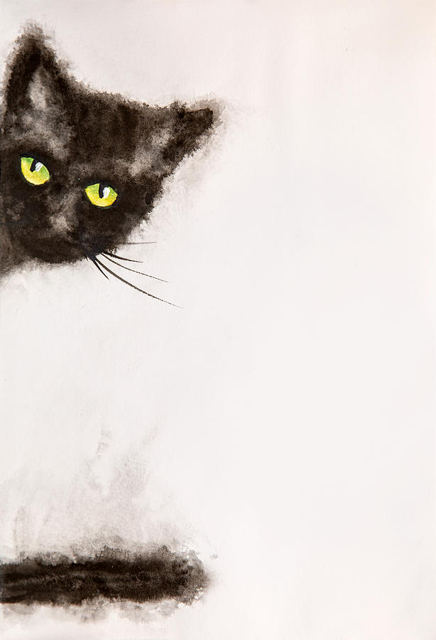 Eyes And Whiskers Painting by Iryna Goodall