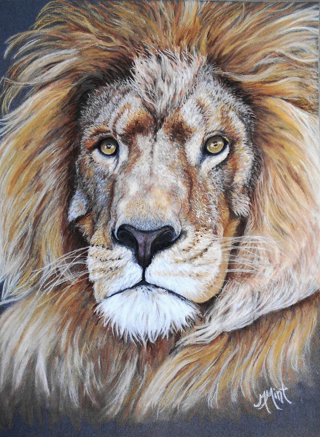 Eyes of a King Pastel by Mary Mint - Fine Art America