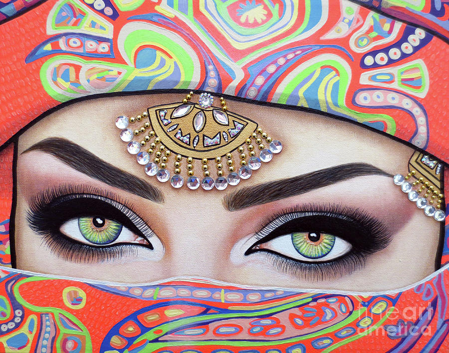 Eyes That Pierce The Soul Painting by Malinda Prudhomme