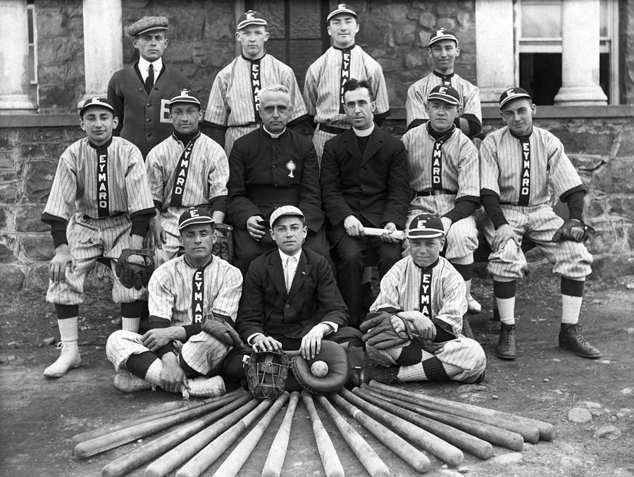 Eymard Seminary Baseball Team - Suffern New York - Circa 1900 Photograph by War Is Hell Store