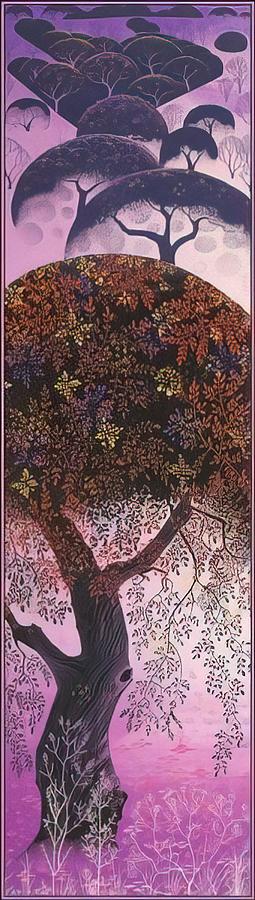 Eyvind Earle - California Tapestry Painting by Alexandra Zarova - Fine ...