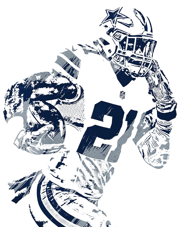 Terrell Owens Dallas Cowboys Watercolor Strokes Pixel Art 1