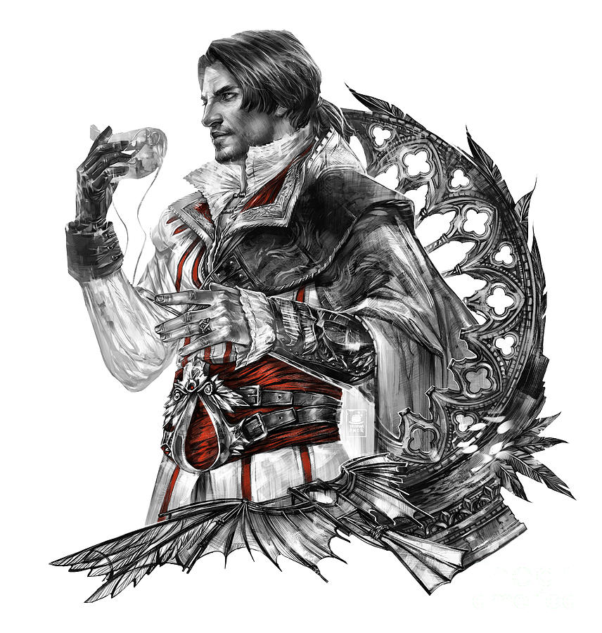 assassin creed ezio drawing