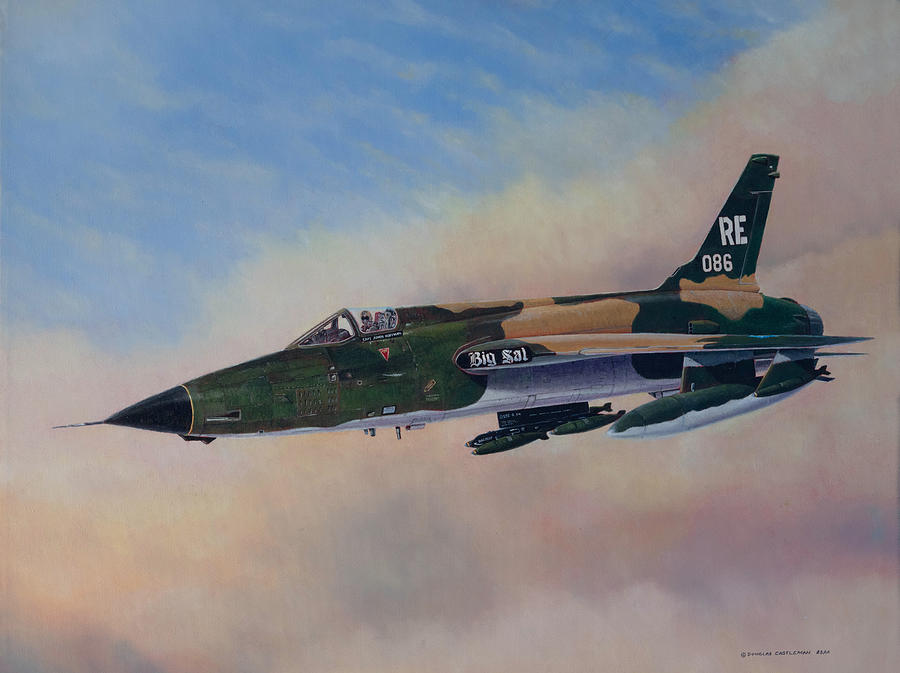 F-105D Big Sal Painting by Douglas Castleman
