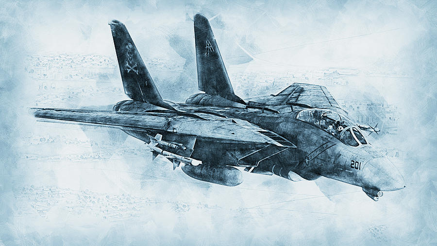 F-14 Tomcat - 17 Painting by AM FineArtPrints