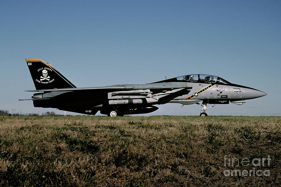 F-14b 163217 Vf-103 Jolly Rogers by David Brown