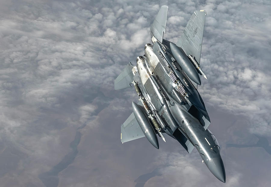 F-15 Strike Eagle Breaks Away Photograph