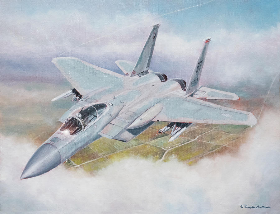 F-15C Eagle Painting by Douglas Castleman