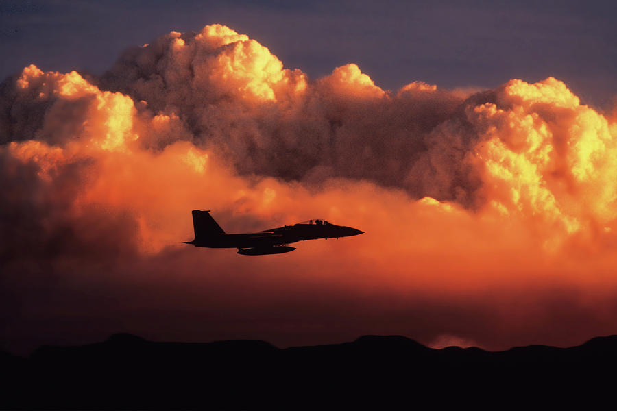 F-15C Eagle in the Sun Photograph by Erik Simonsen