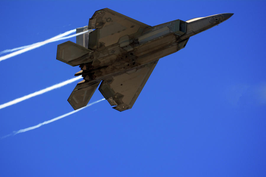 F-22 Raptor UnderBelly Photograph by Raymond Salani III