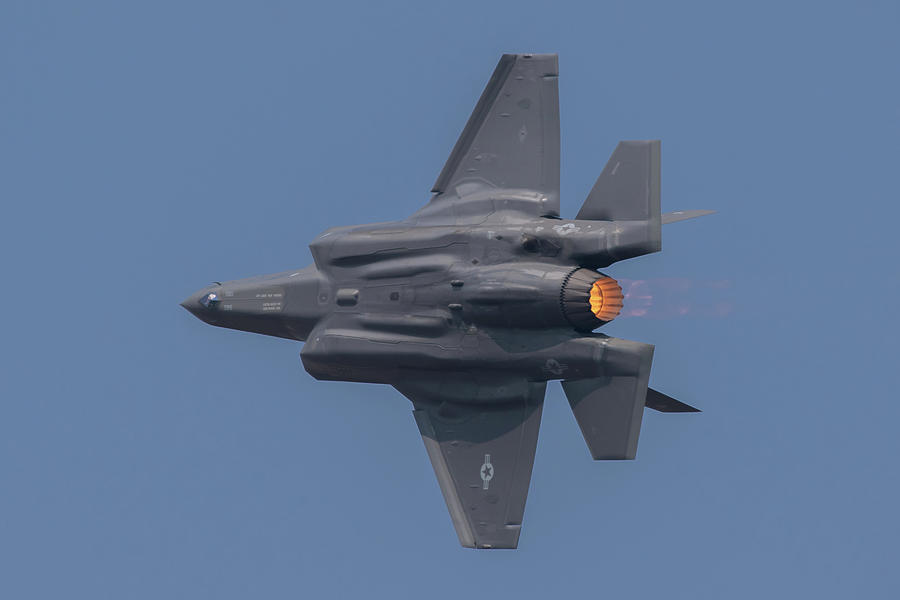 F-35A Bottom View Photograph by Randy Robbins