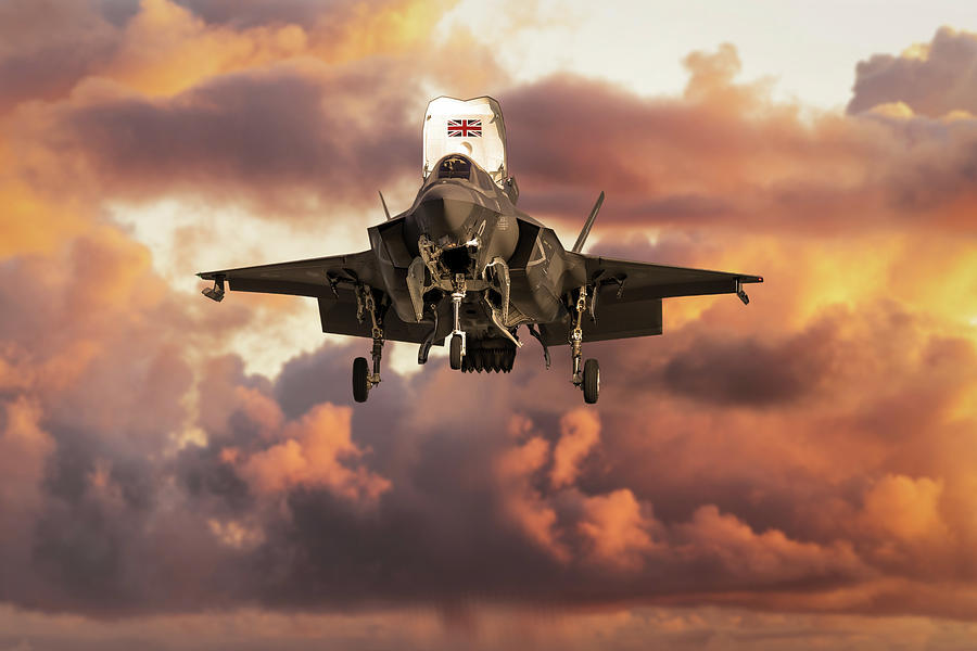 F-35b Lightning II Short Finals Digital Art