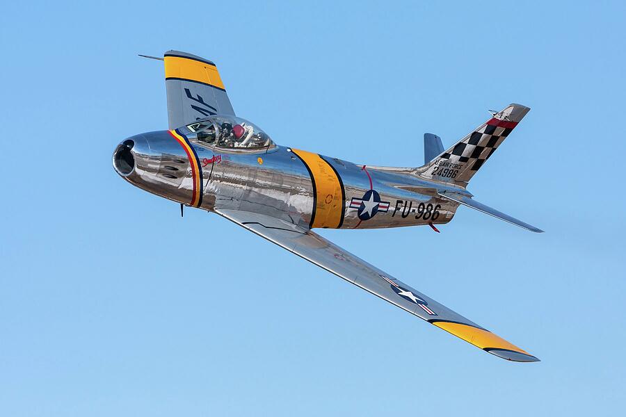 F-86 Sabre Flyby Photograph by Liza Eckardt