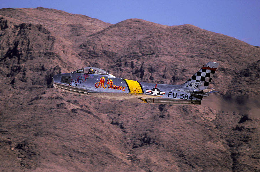 F-86F Sabre Jet Photograph by Erik Simonsen