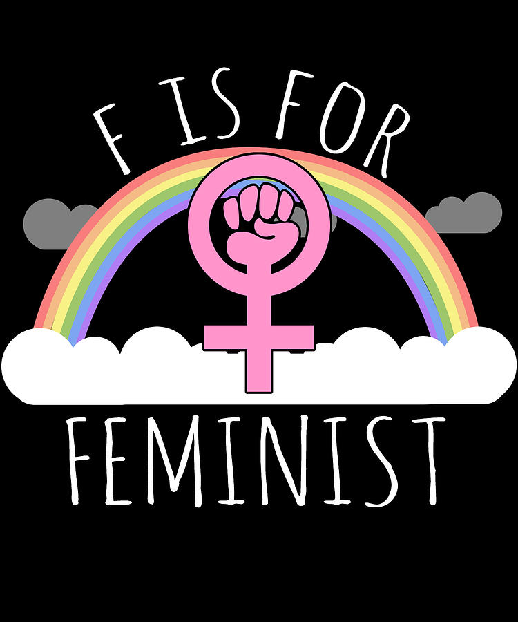 F Is For Feminist Digital Art by Flippin Sweet Gear