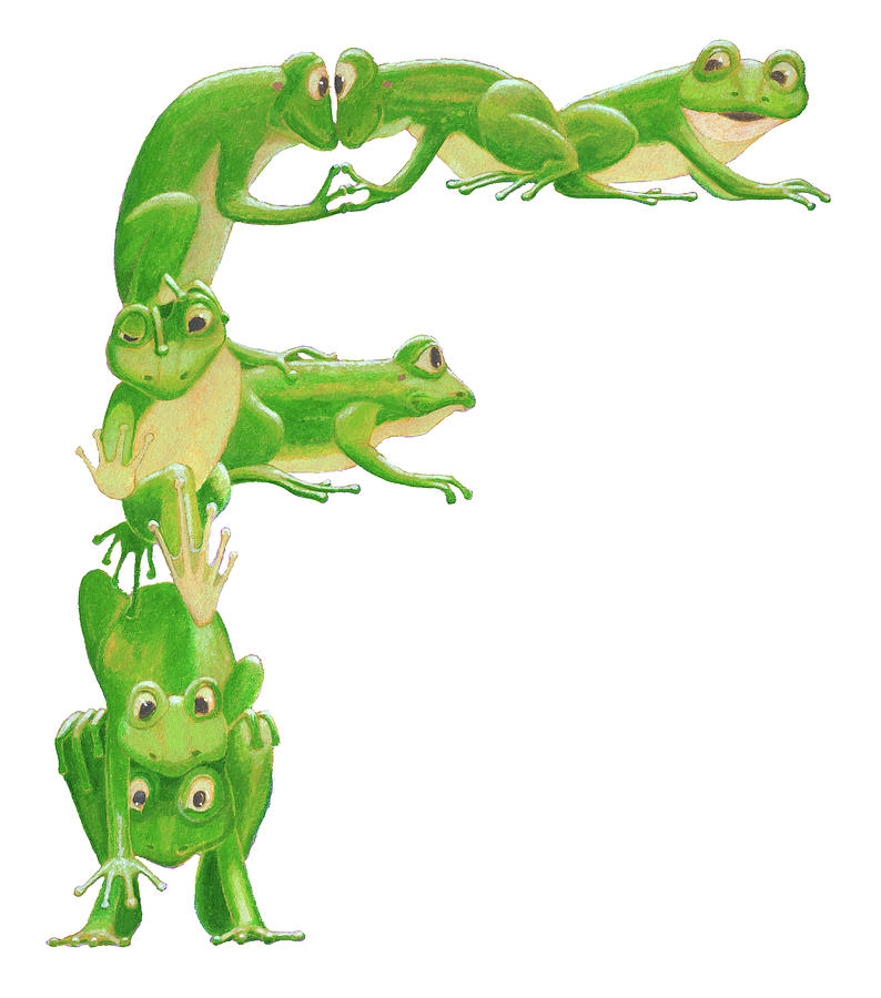 F is for Frog Painting by Leonard Filgate - Fine Art America