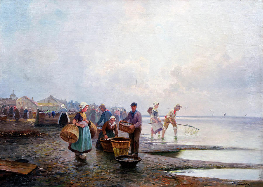 F. Munsterfeld  Low Tide Painting