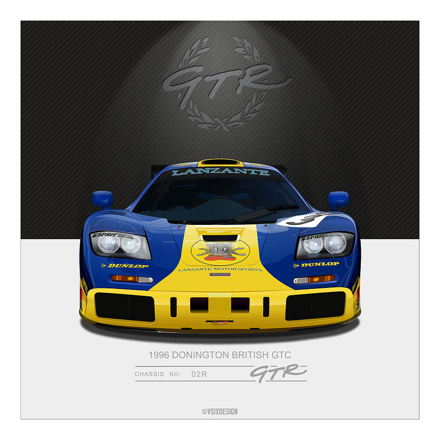 F1 Gtr 02r Lanzante Digital Art By Vsixdesign Fine Art America