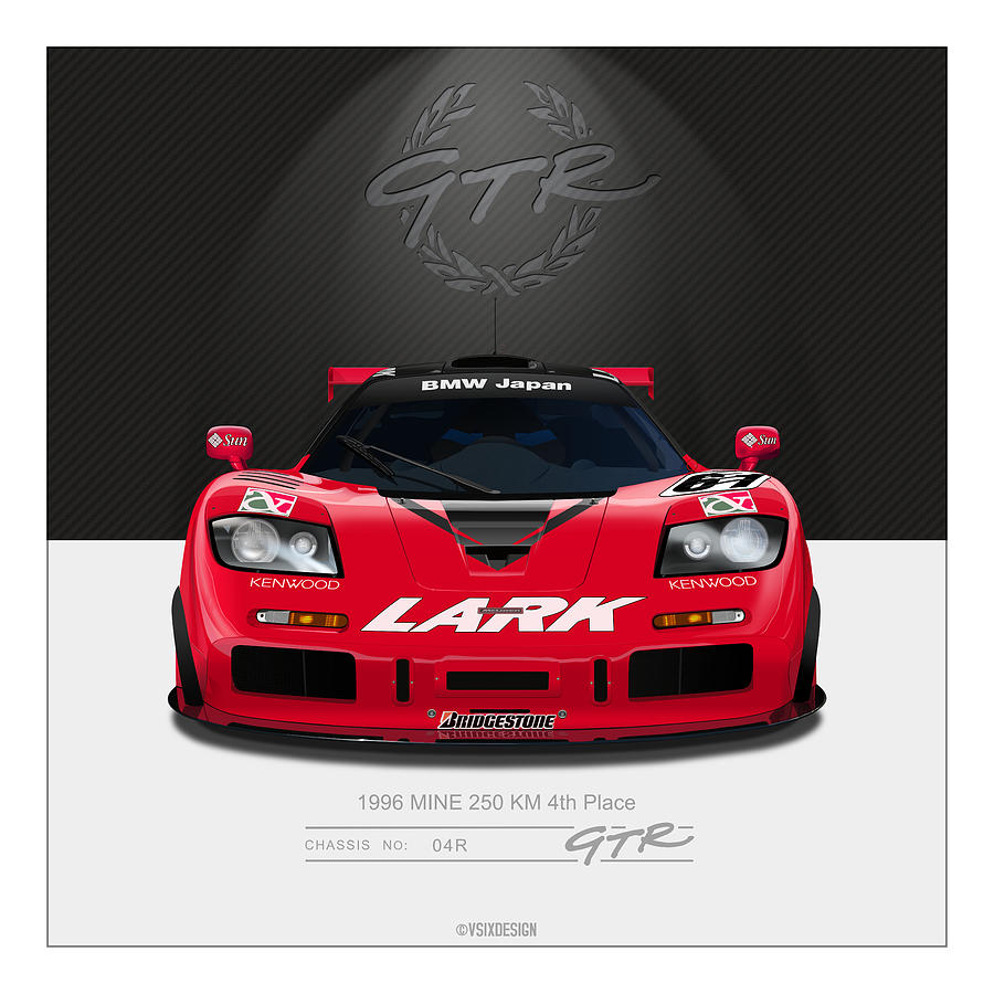 F1 GTR #11R - Curitiba Digital Art by Michael McCord - Fine Art America