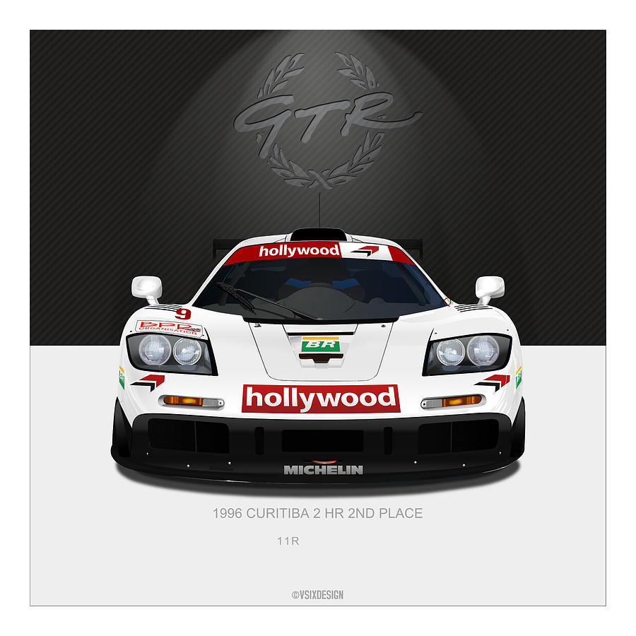 F1 GTR #11R - Curitiba Digital Art by Michael McCord - Fine Art America