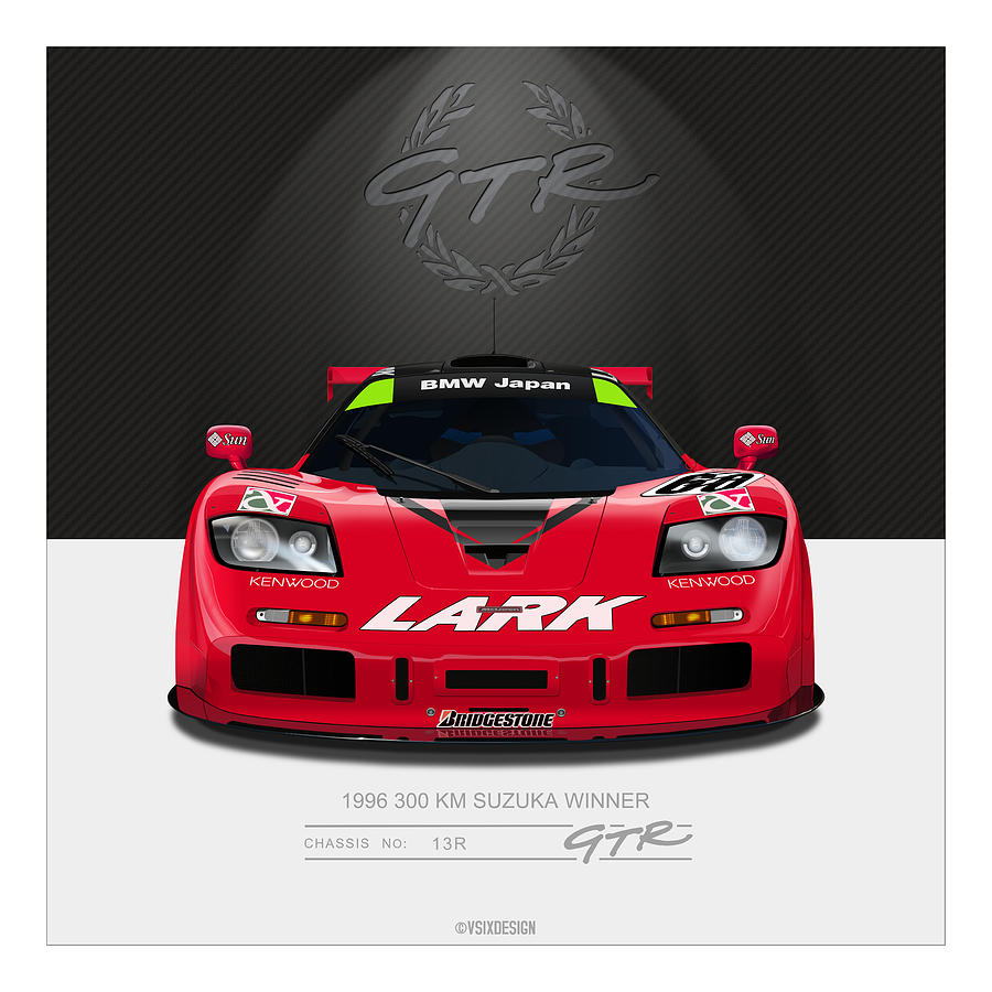 F1 Gtr 13r Digital Art By Vsixdesign Fine Art America