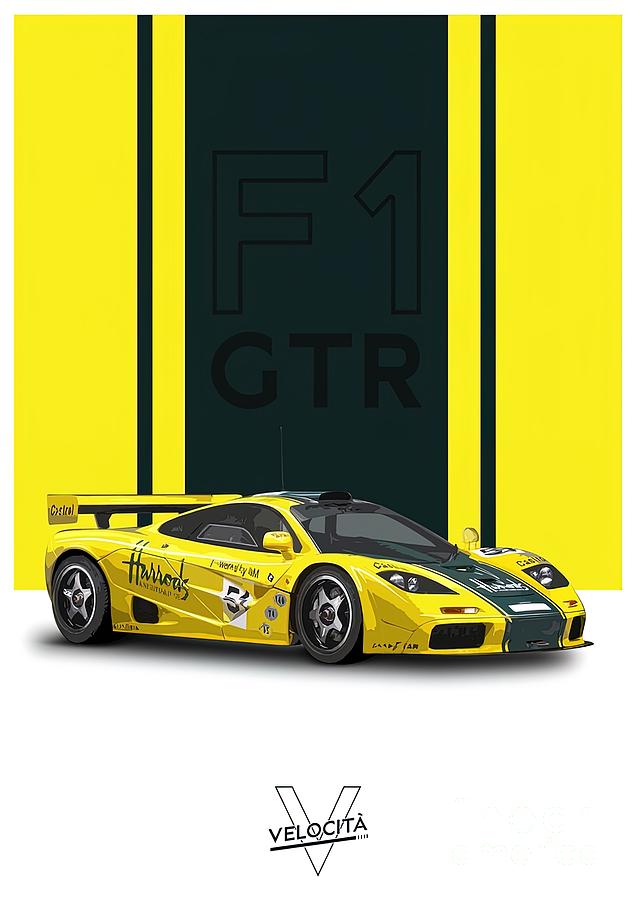 F1 Gtr Painting by Joshua Zachary | Pixels