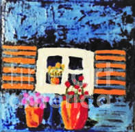 F115 window 3D Painting by KUNST MIT HERZ Art with heart
