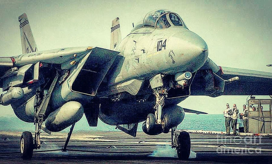 F14 Catching The Fourth Photograph by Antonios Valamontes