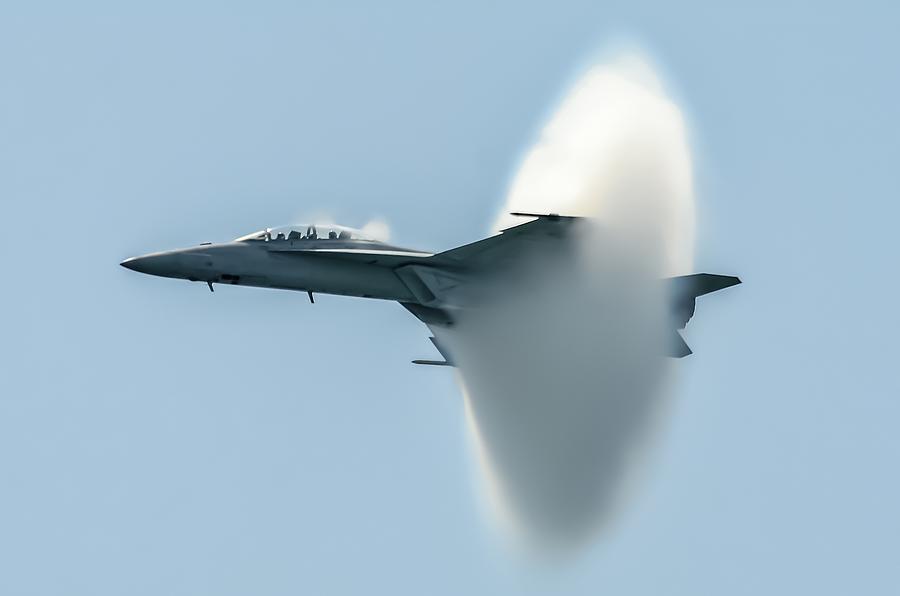 F18 fighter jet breaking the speed of sound barrier Photograph by Nyc ...
