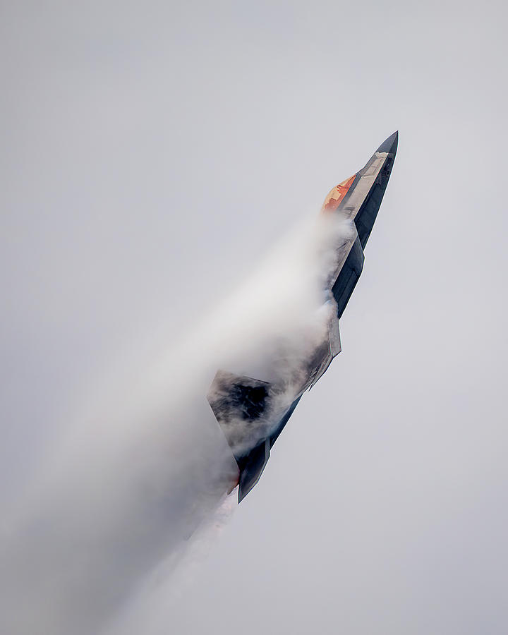 F22 Raptor with vapor Photograph by Lorraine Matti - Pixels