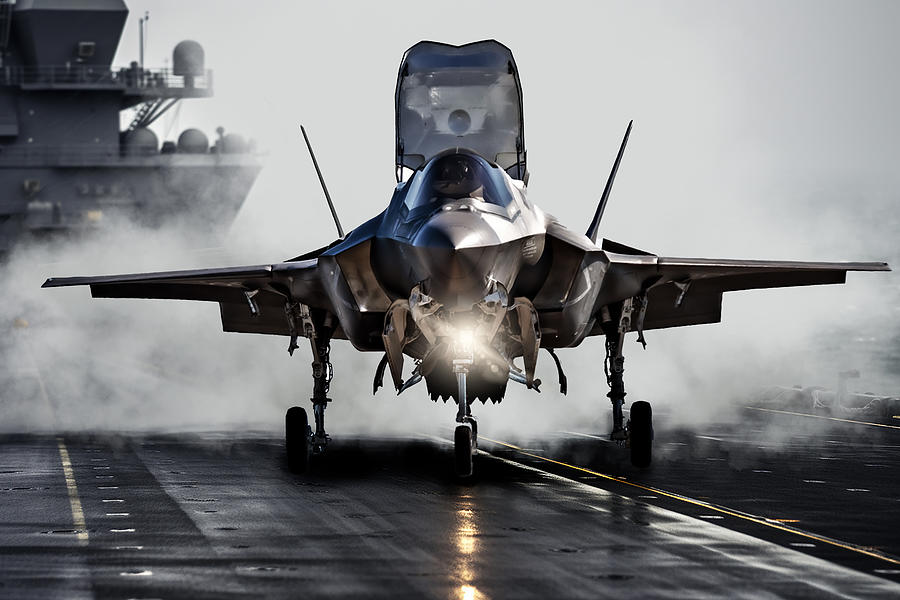 F35 Carrier Landing Digital Art by Airpower Art - Fine Art America