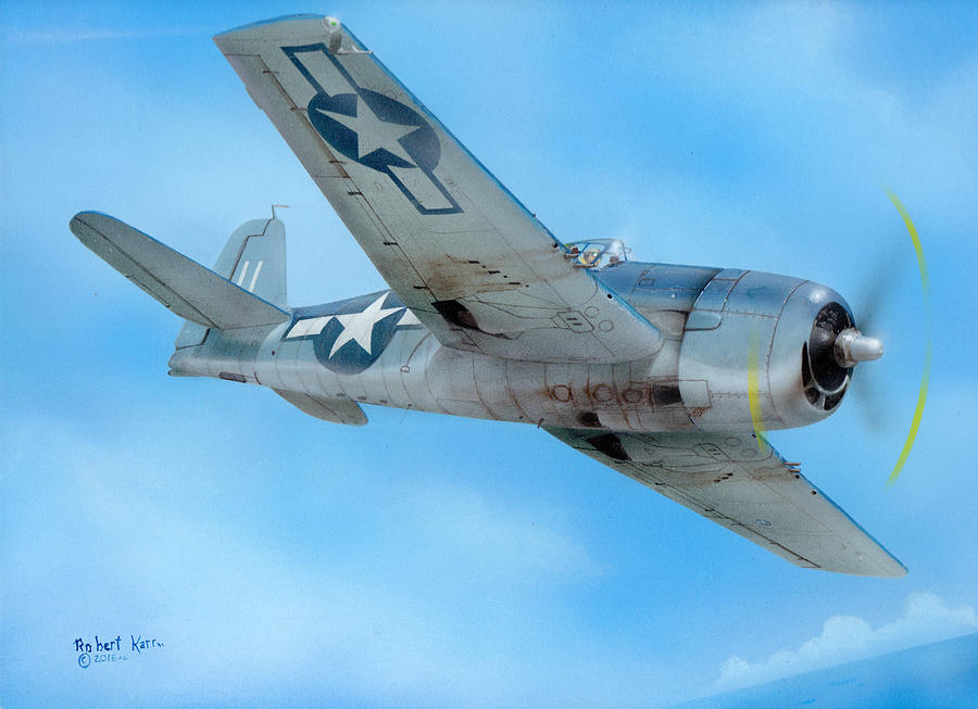 F6F Hellcat Painting by Robert Karr | Fine Art America