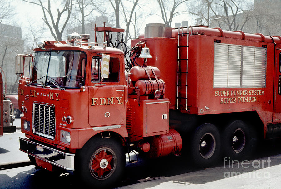 F7000 Cabover Mack Super Pumper Firetruck Photograph by Photovault Archives