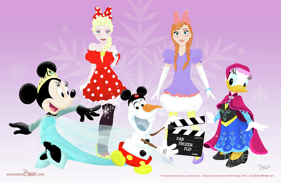 Frozen Drawing - Fab Frozen Flip by Darrin Brege Frozen Drawing - Fab Frozen Flip by Darrin Brege