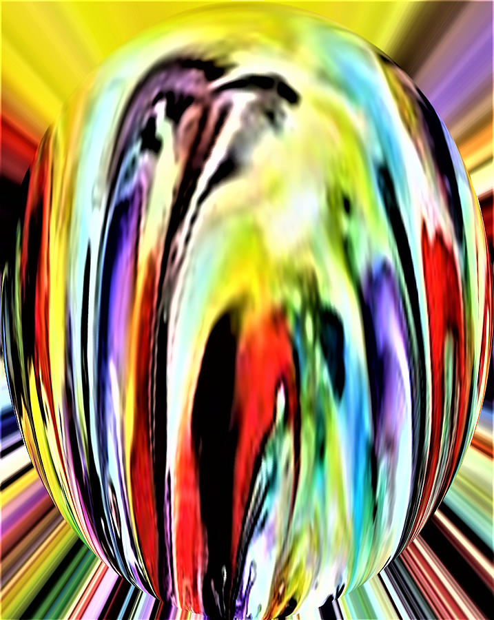 Faberge Egg Abstract Style Digital Art by Ronald Mills