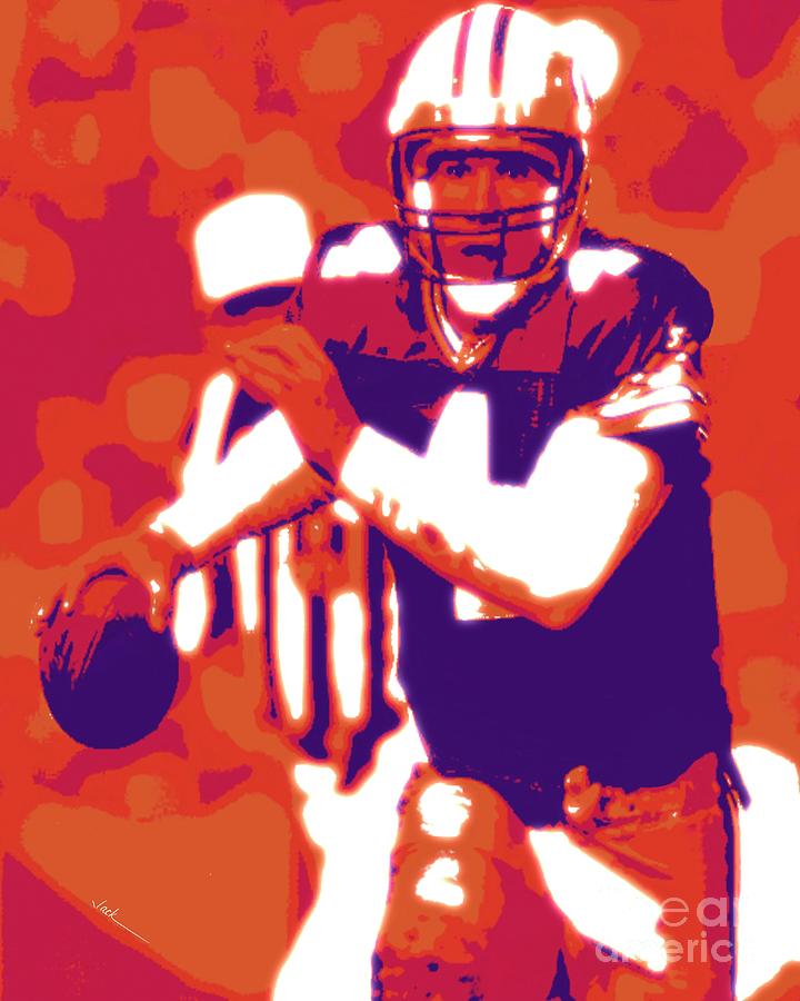Bret Favre Painting - Favre Super Bowl by Jack Bunds Bret Favre Painting - Favre Super Bowl by Jack Bunds