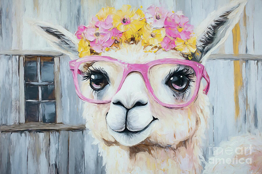 Fabulous Fleecy Painting by Tina LeCour Fabulous Fleecy Painting by Tina LeCour