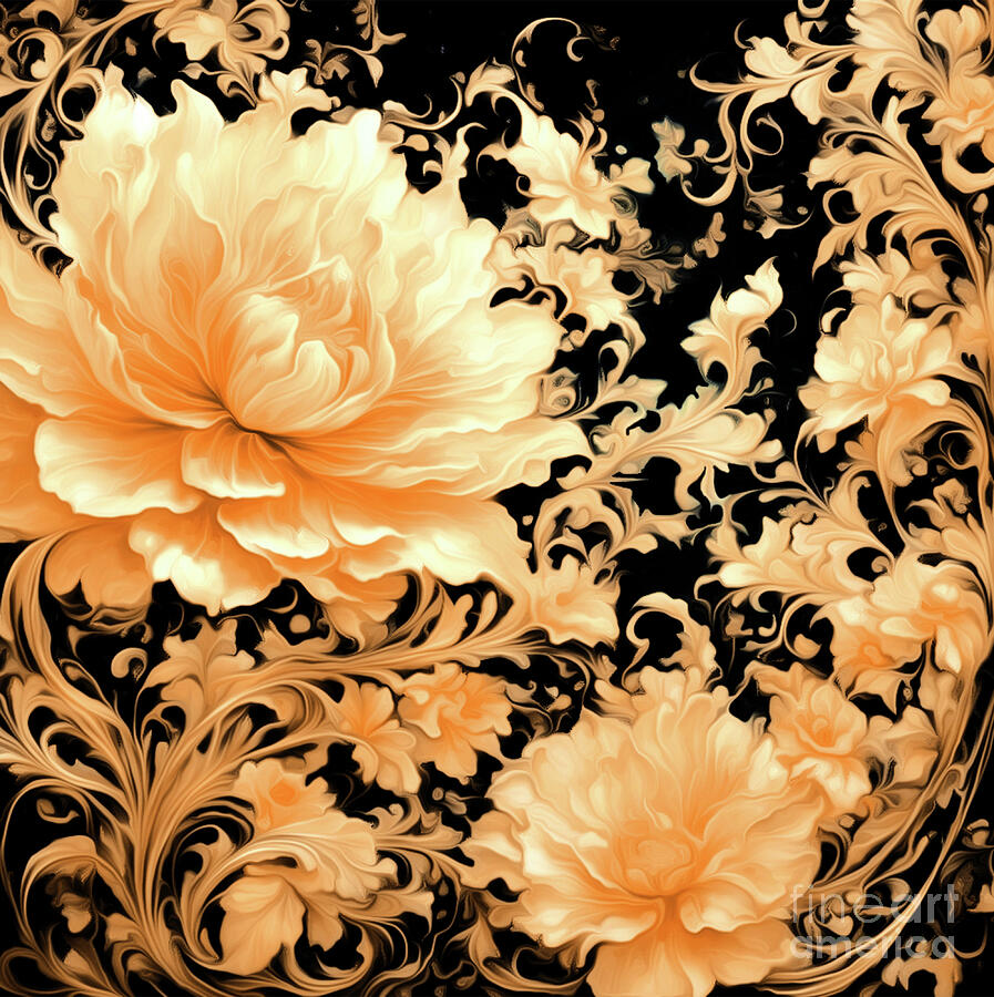 Fabulous Flowers Abstract Digital Art by Eddie Eastwood