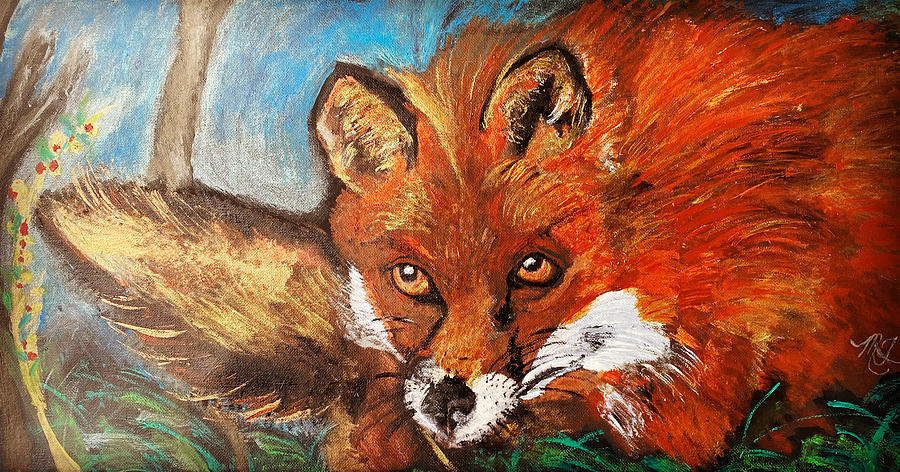 Fantastic Mr. Fox  Painting by Melody Fowler